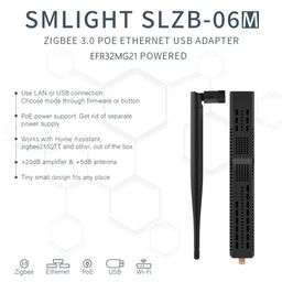 loamlin SMLIGHT SLZB-06M Zigbee 3.0 to Ethernet, USB and WiFi Gateway Coordinator with PoE, Works with Zigbee2MQTT, Home Assistant, ZHA image 2