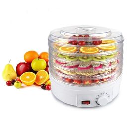 zaego Food Dehydrator Stackable Trays for Healthy Snacks, Fruit, Vegetables, Meat, Fish, Jerky Maker Multiple Use, Multifunction Kichen Dehydrator Machine with 5 Stackable Trays.-(white) image 1