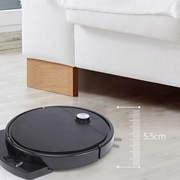 Mop Smart Automatic Cleaner Robot Charging Remote Control Wireless Sweeping Mopping Dry Wet Cleaning - Black image 4