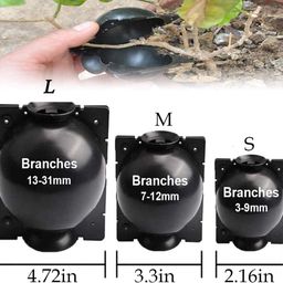 JERN® Reusable Tree Root Growing Box, Rooting Ball Grafting Tools, High Pressure Propagation Ball Grafting Device with Secure Locks for Indoor Outdoor Plants 6 Pack - Multicolor (L,M,S) image 2