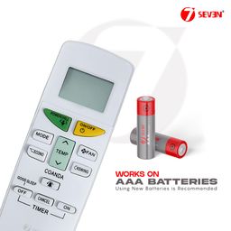 7 seven 7SEVEN® Compatible with Daikin Ac Remote Original ARC470A1 ARC470A5 ARC470A16 Model 132B Suitable for Split and Window Air Conditioner and Replicate of Genuine Remotes image 4