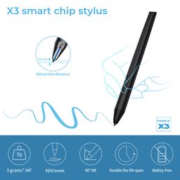 XP-Pen Deco LW 10x6 inch Graphic Tablet with Bluetooth Connectivity, Battery-Free X3 Chip Stylus and 8 Shortcut Keys Compatible with Chrome, Windows, Linux, Mac, and Android(Black) image 4