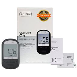 arkray GlucoCard G+ Blood Glucose Monitor – Individually Packed Strips, 25 strips, 10 Strips, No Coding | Japanese Technology image 1
