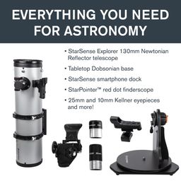 Celestron – StarSense Explorer 130mm Tabletop Dobsonian Smartphone App-Enabled Telescope – Works with StarSense App to Help You Find Nebulae, Planets & More – iPhone/Android Compatible image 4