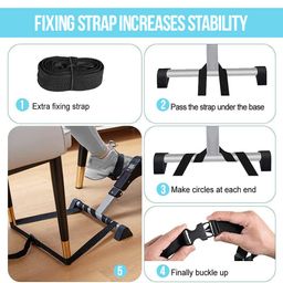 thetafit THETAFIT® Mini Pedal Exercise Bike Cycle Portable Digital Pedal Exerciser Machine Mini Fitness Cycle with Fixing Strap, Adjustable Resistance and LCD Display - Fits Under Desk and suitable for Light Exercise of Legs & Arms, and Physiotherapy at Home image 4