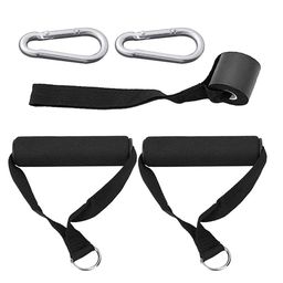 FITCOZI Nylon Resistance Loop Band Handle with Carabiner Hooks and Door Anchor image 1