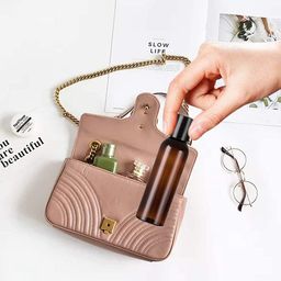 Hunky Dory 24pcs 100ml Amber Empty Plastic Bottles Refillable Travel Size Cosmetic Travelling Containers Small Leak Proof Squeeze Bottles with Black Flip Cap for Toiletries Oil,Shampoo. image 4