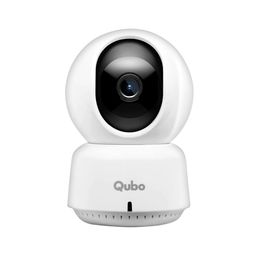Qubo Smart 360 2K 3MP 1296p WiFi CCTV Security Camera from Hero Group | Mobile App | Two Way Talk | Night Vision | Cloud & SD Card Recording | Made in India | Alexa & OK Google | (3MP) image 1