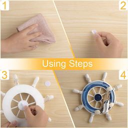 Oligitdi Velcro Tape with Adhesive 100 Pairs Dots Hook and Loop Self Adhesive Back Coin Fasteners with Waterproof Sticky Glue (2 cm Diameter) (White) image 5