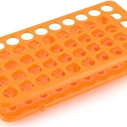 50-Hole Test Tube Rack with Silicone Gasket | Holds 5ml–15ml Tubes | Laboratory Tube Stand for Sample Storage, Blood Collection & Clinical Use (Pack of 1) image 1