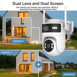 Maizic Smarthome Supercam Syno 4G/5G Sim Based CCTV Camera 5 MP + 5 MP Full HD Home Security Smart Camera, 360 Degree Coverage, Night Vision, Two-Way Audio, Mobile App, Cloud & SD Card Recording image 3