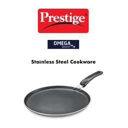 Prestige Omega Select Plus 27.5cm Non-Stick Omni Tawa |Induction Base |Gas & Induction Compatible| Metal Spoon Friendly | Sturdy Handles image 4