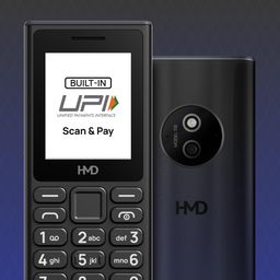 HMD 110 Keypad Phone with Built-in Scan & Pay UPI App, Rear Camera, Long-Lasting Battery, Wireless FM Radio | Black image 3