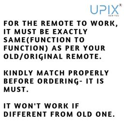 Upix AC Remote No. 129 (No Backlight), Compatible/Replacement for Whirlpool 3D Auto AC Remote Control (Exactly Same Remote Will Only Work) image 5