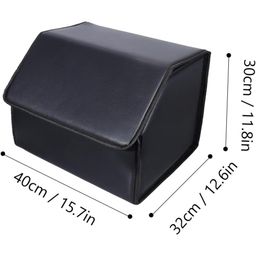 MG SALESS Car Storage Organizer, Car Accessories, Foldable Container Trunk Organizer, Multipurpose Storage box with lid, Foldable Container Trunk (Black) (1 pcs). image 3