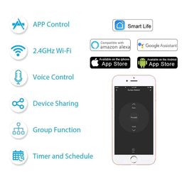 Teqooz Smart Touch Switch Panel (WiFi) | 4-Switch (2 Modular Size) (White) image 2