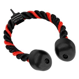 Adwester Heavy Duty Single Triceps Rope Handle | Multi Exercise | Pull Down/Extension | Gym Cable Machine Attachment | Red image 3