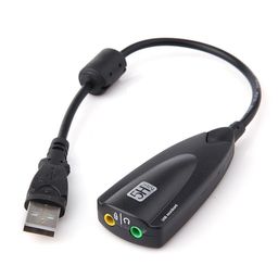 Cables Kart 7.1 Channel 5Hv2 USB Sound Card Adapter with Mic, USB to Sound, Compatible with Windows/Server 2003/Linux/Mac OS, image 1