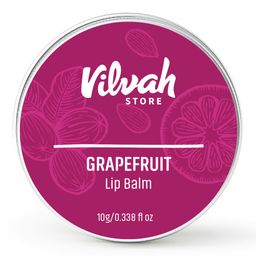 vilvah STORE Grapefruit Lip Balm | For Dry Damaged And Chapped Lips | Moisturizing Lip Balms | Enriched With Shea Butter, Unrefined Beeswax & Essential Oils | 10G (Multicolor ) image 1