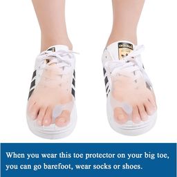 DEBINS Gel Bunion Corrector Toe Separators-Hallux Valgus Soft Silicone Pads, Soft Hallux Valgus Protectors, Bunion Support, Splint For Overlapping Toes Straightener,One Size image 5