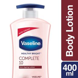 Vaseline Healthy Bright Complete 10 Body Lotion, Anti- Ageing Lotion With Vitamin B3, Aha, Pro-Retinol, 400 ml image 2