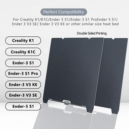 Wefuit LowCarbon Build Plate (Not PEI Sheet) K1 K1C Sheet for K1 K1C,Flexible Textured Sheet (no Base) for Creality K1/K1C/Ender 3 V2/Neo/Ender 5 S1/Ender 3 S1 Pro/Ender 3 S1/Ender V3 KE/SE. image 3