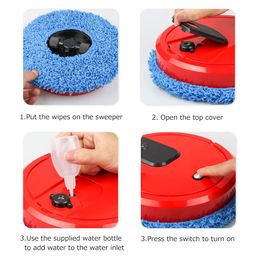 3nh Mopping Machine Wet And Dry Smart Sweeper Usb Fully Automatic Cleaning Robot For Remove Dust And Ha,Black image 4