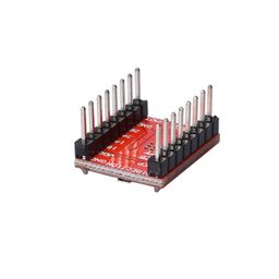 REES52 5Pcs A4988 Stepper Motor Driver Controller Ramps 1.4 Compatible Stepstick Motor Driver Module with Heat Sink for 3D Printer Green (A4988 red) image 3