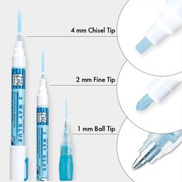 ZIG MEMORY SYSTEM 2 WAY GLUE Squeeze & Roll 1 Pen TIP SIZE:4 mmTip MSB-20M AP-Certified Adhesive for Kids Artists Crafters Perfect for Scrapbooking Craft Card Making, Foil Calligraphy Made in Japan image 2