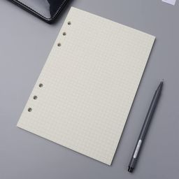 axewoodz A5 Squared Loose Leaf Refill Paper - 3 Pack, 120 Sheets, 6-Hole Punched, for Planner, Binder, Journal image 2