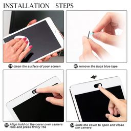 gooinng Webcam Cover Slide, Ultra Thin Laptop Camera Cover Slide Blocker for Computer MacBook Pro iMac PC Tablet iPad Notebook Surface Pro Echo Show Camera for Protecting Your Privacy Security image 5