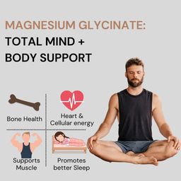 pure nutrition naturals Pure Nutrition Magnesium Glycinate + Zinc - 60 Veg Tablets | Supports Bone, Muscle & Nerve Health | Promotes Relaxation & Quality Sleep | Eases Period Cramps | Enhances Stress Relief & Heart Health | Essential Daily Mineral Supplement image 3