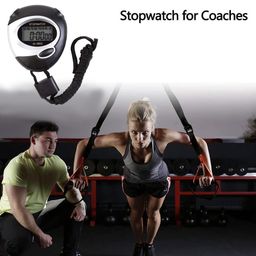 Royals Stopwatch Sport Timer Lap Split Digital Professional with Clock Alarm, Large Display Shockproof for Coaches Swimming Running Sports Training image 2