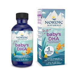 Nordic Naturals Baby’S DHA Supplement | 1050Mg Omega-3 Fish Oil EPA & DHA + 300 Iu Vitamind3 | Supports Brain Health & Vision | Unflavoured Fish Oil Liquid 60 ml image 1