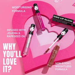 Elle 18 OMG Lip Gloss, Glossy Finish, Honeyed Hush, Non-sticky Formula, Light-weight, Moisturising, Infused with Rapeseed and Jojoba Oil, Full Coverage| 2.5ml image 3