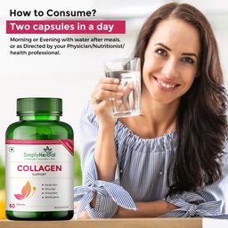 Simply Herbal Collagen Builder 1000mg with Biotin & Vitamin C for Hair Skin, & Nails, Plant-Based Supplement for Women & Men (60 Capsules) image 5