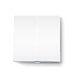 Tapo Tp-Link S220 Smart Light Switch 2 Gang 1 Way, Remote And Voice Control,Away Mode,No Neutral Required,Battery Included,Work With Alexa & Google Home, Hub Required Sold Separately image 1