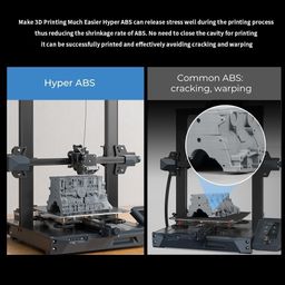 Creality Hyper ABS 1.75mm 3D Printer Filament, Black, 1kg, High-Speed Printing, High Impact Resistance, Less Cracking & Warping, Safer & Eco-Friendly image 4