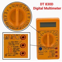 GILHOT Digital Multimeter LCD AC DC Measuring Voltage Current for home use. Campus Component Voltage Ampere Ohm Tester, Electronic Tester Digital Multimeter (Yellow 2000 Counts) image 4