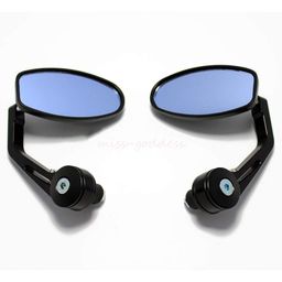 AutokraftZ Motorcycle Handlebar Mirrors for KTM, Bajaj, and More - Side View Edge Mirrors, Universal Fit for Duke, RC, Dominar, Pulsar - Sleek Design, Easy Installation, Waterproof| 1 Pair image 2