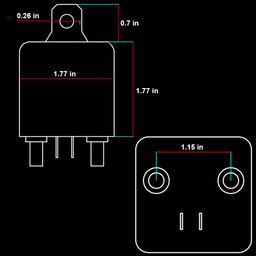 iRhapsody 200A 12V Continuous Duty Relay - 4 Pin Starter, SPST High Current Power On/Off Control, Split Charge Switch image 5