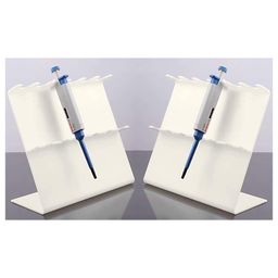 2pcs Pipettor Stand?Laboratory Pipette Stand ?Plastic Pipette Rack Hold up to 6 Pipettors (Doesn't Include Pipettors) image 1