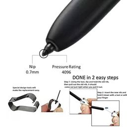 fapiwen Touch Stylus Pen Tip Nib Compatible with Samsung Spen Pen Refill Tool Set Tab S6/S7+Note10/Note20 Nib (Black, Stylus Pen Not Included) image 4