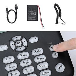 lambent 𝟏𝟓 𝐘𝐄𝐀𝐑𝐒 𝐖𝐀𝐑𝐑𝐀𝐍𝐓𝐘 Landline with SIM Card Support, GSM Wireless Desk Phone with Caller ID, Noise-Free Communication, Rotatable Antenna & Backlit LCD Screen for Efficient Calling image 3