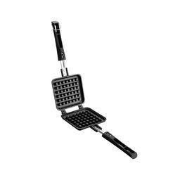 Vinod Zest Die Cast Aluminium Non Stick Waffle Maker | Waffle Pan Cake Maker Machine |Gas Base | 3 Layer Coating | Scratch Proof | 1 Year Warranty, 1000 Watts, Black image 2
