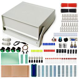 DWWTKL DIY Electronic Input Output Components Kit and Test Projects Education Projects for Arduino esp32 Raspberry, with Junction Box (7.67 X 6.88 X2.75 Inch) image 1