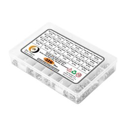 Epi-Torque; The Epic Torque #Doityourself Stainless Steel 202 Grade Button Head Internal Hex Cap Bolt M3 M4 M5 M6 Thread 10-20 mm Screw Assortment Hex Nuts, Flat Plain Washer Allen Key -516 Pcs image 5