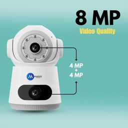 Maizic Smarthome Astro [4MP+4MP] FHD Dual Lens & Dual Screen View WiFi Indoor CCTV Camera with 360° Coverage Home Security, AI Human Detection, Color Night Vision and Two Way Talk image 4