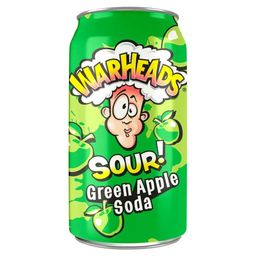 fruitjoy Super Sour Green Apple Soda 330ml Can - Imported image 1