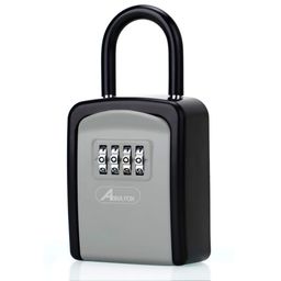abra fox Key Lock Box, Combination Lockbox with Code for House Key Storage, Combo Door Locker image 1